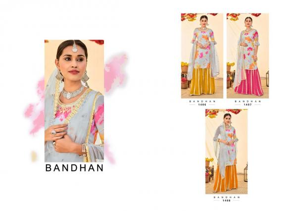 Eba Bandhan Georgette Super Suits Colourful Catalog